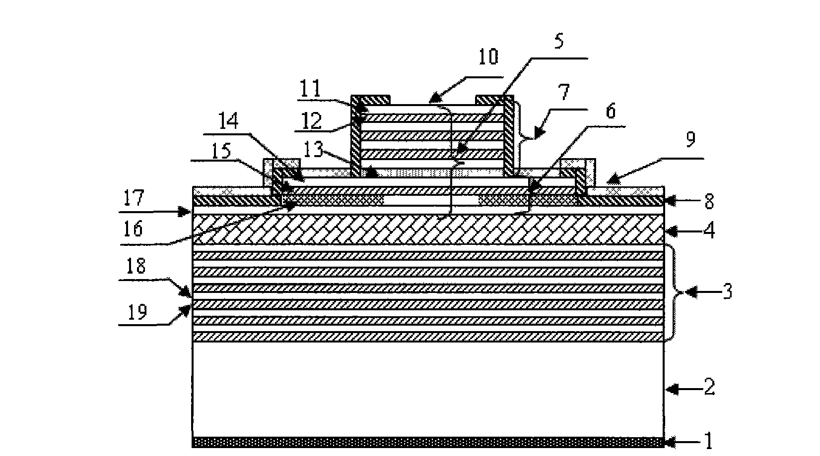 Double-sided bonding long-wavelength vertical cavity surface emitting laser and manufacturing method thereof