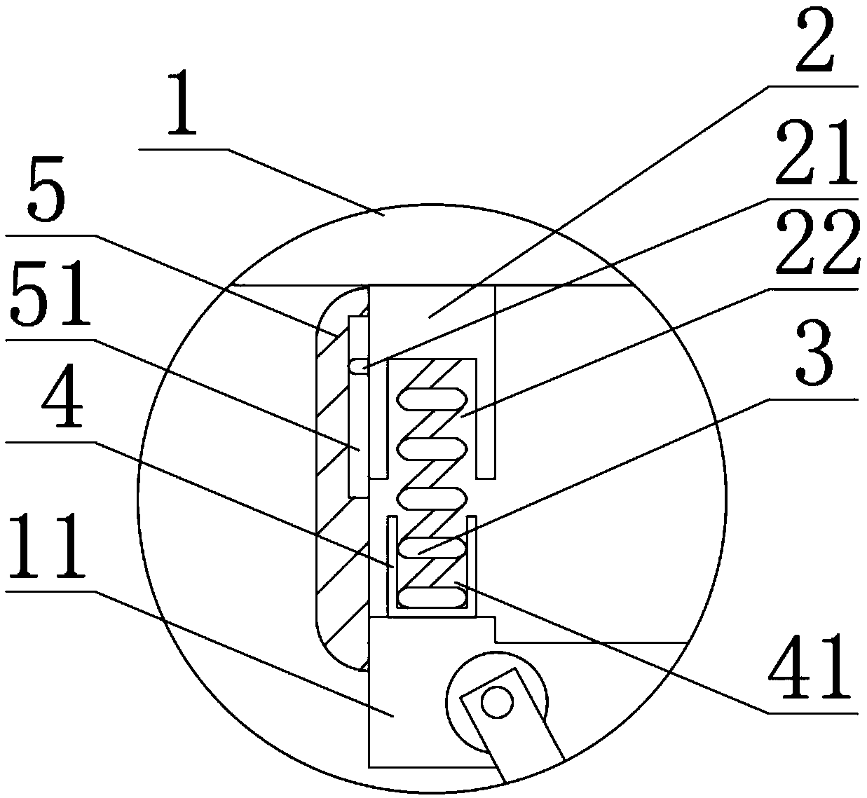 Vibration reduction base for mounting satellite finding device