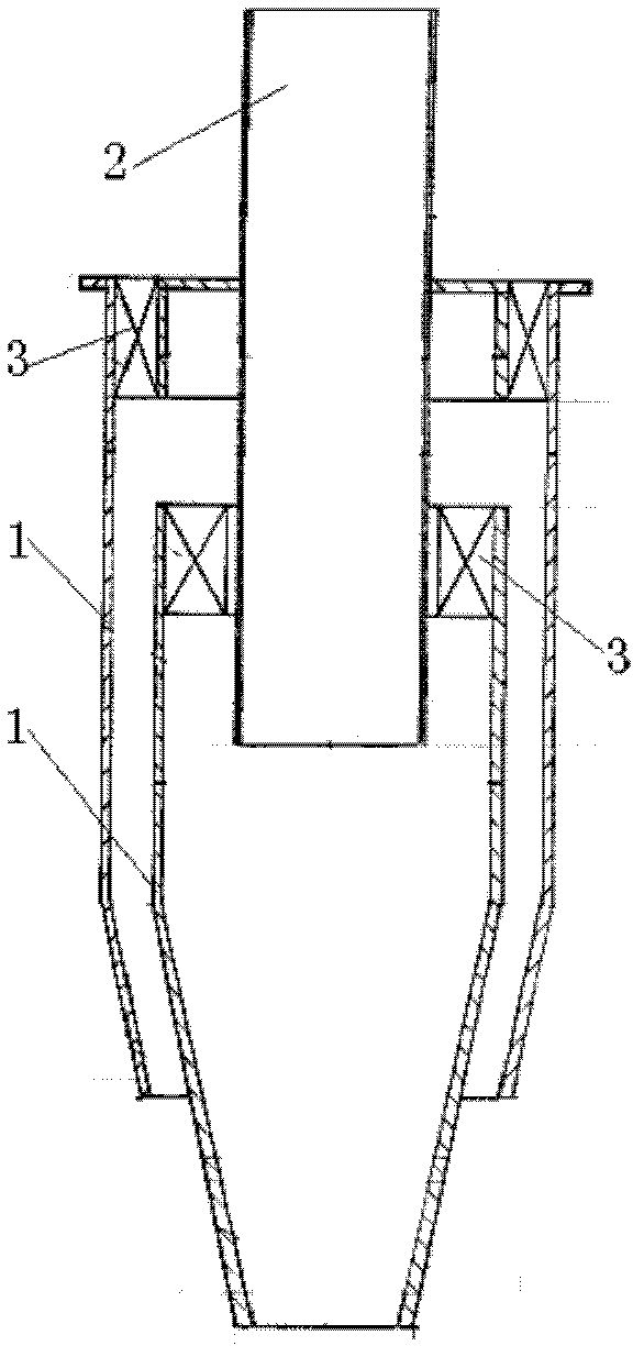 Duplex layered cyclone and duplex layered multi-pipe dust remover thereof