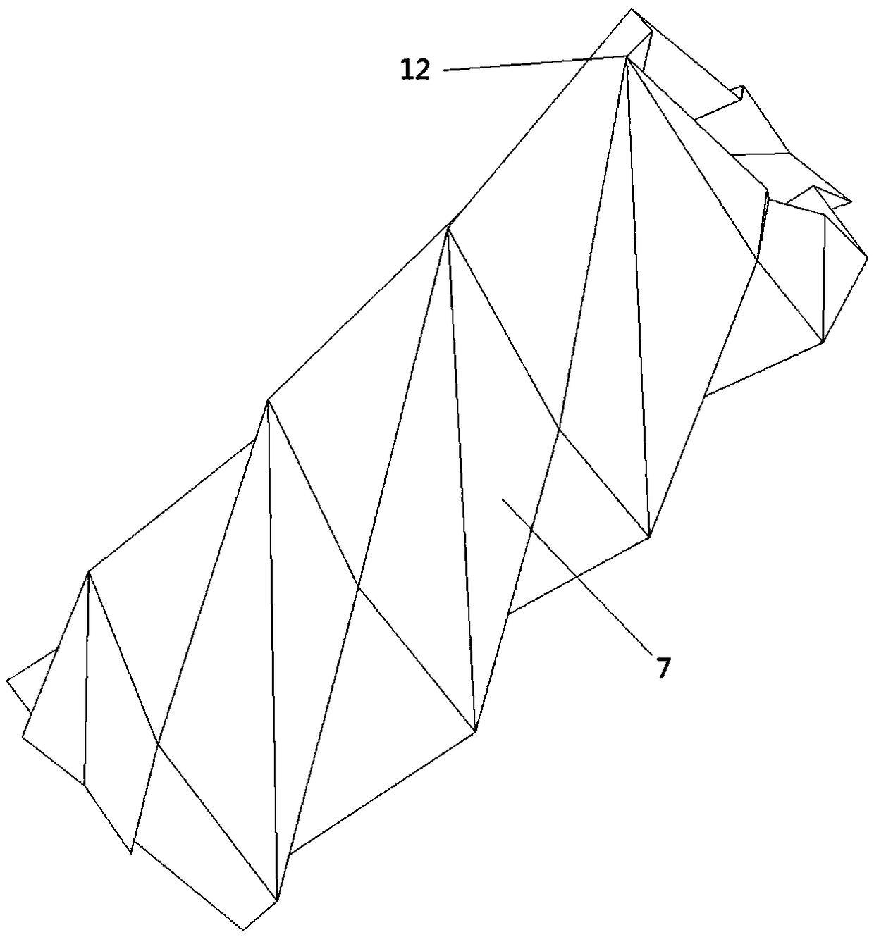 A Buckling Induced Brace with Oblique Helical Induced Units at the End