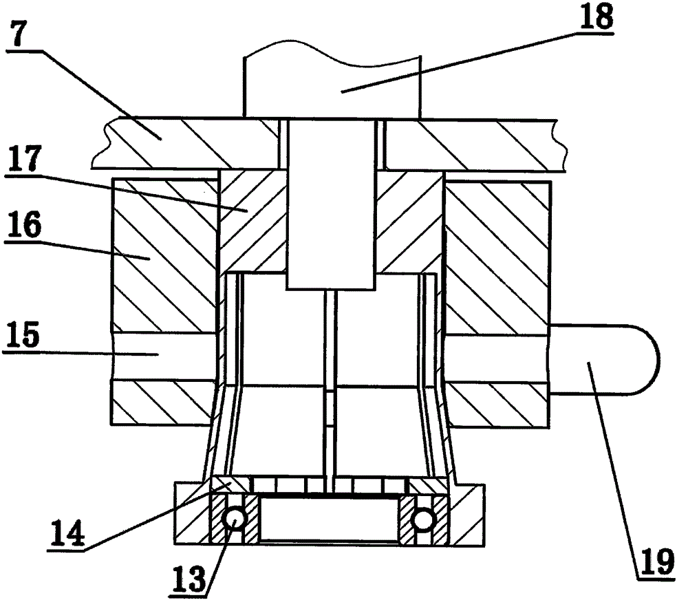 Press mounting device for bearing of rear axle differential of small vehicle