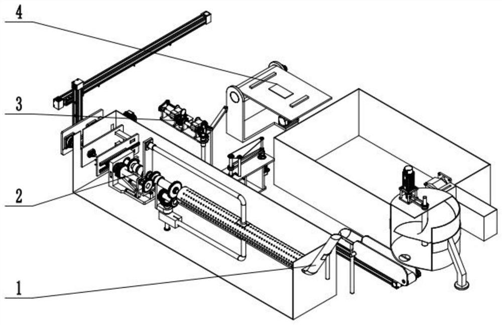 Integrated intelligent production platform for raw materials of canned peaches based on multi-axis robot