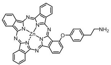 A kind of non-peripheral quaternary ammonium group modified zinc phthalocyanine and its preparation method and application