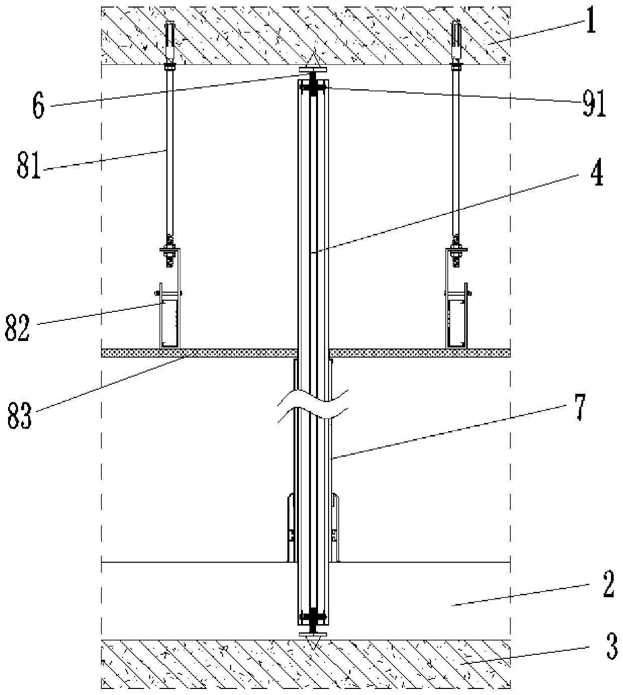Assembly-type mounting structure of frame partition wall