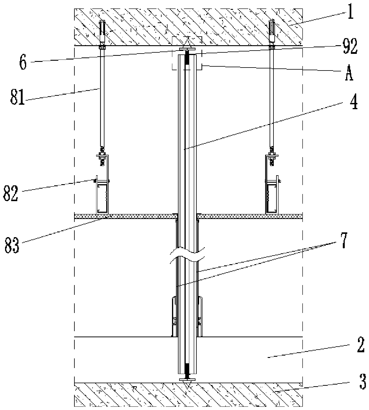 Assembly-type mounting structure of frame partition wall