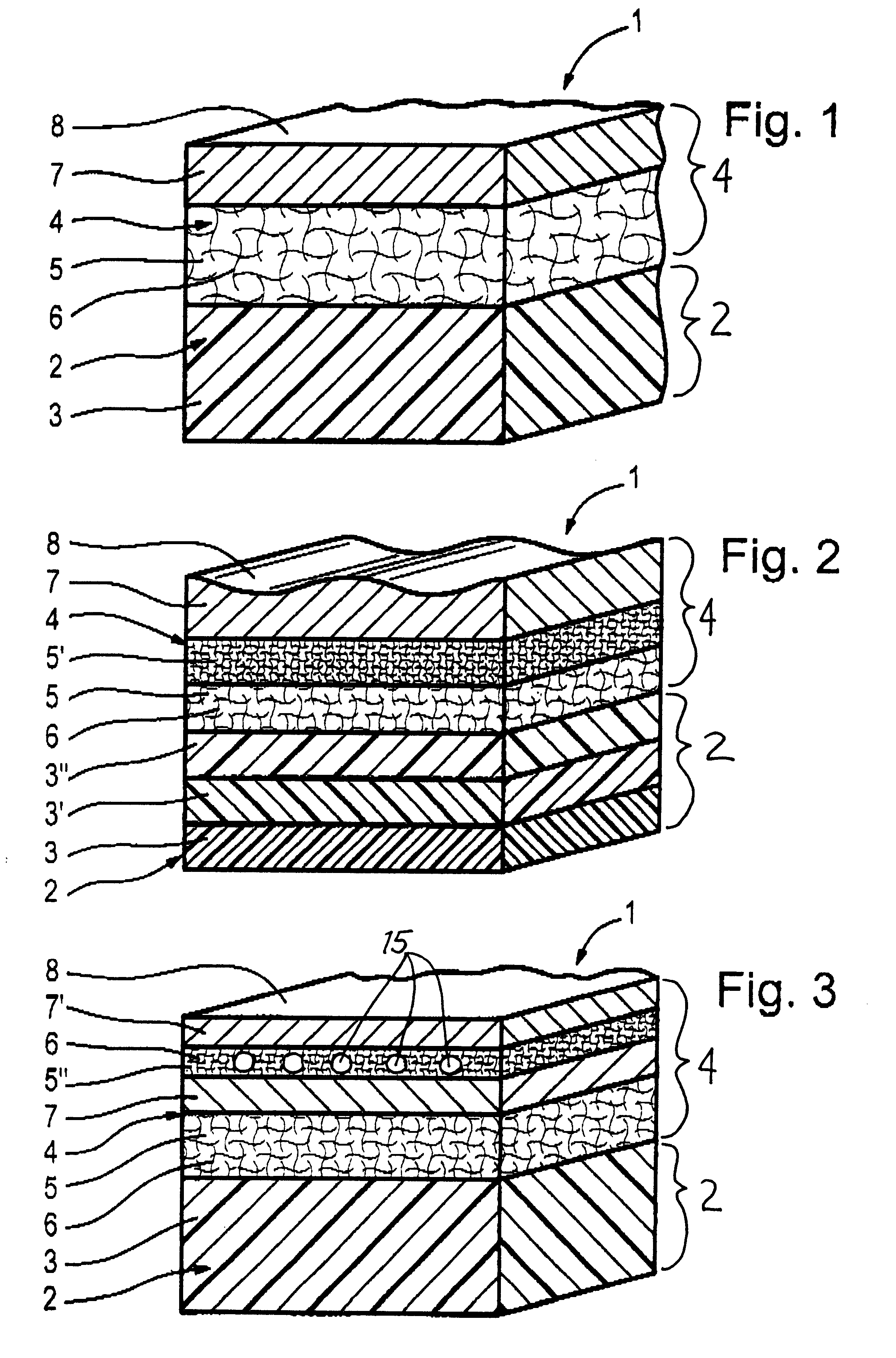 Layer structure including metallic cover layer and fiber-reinforced composite substrate, and a method of making the same