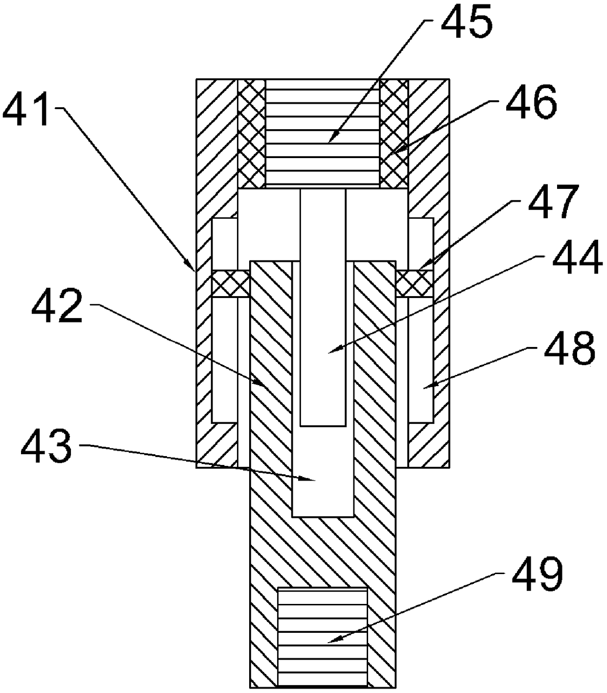 Material compaction device for food packaging