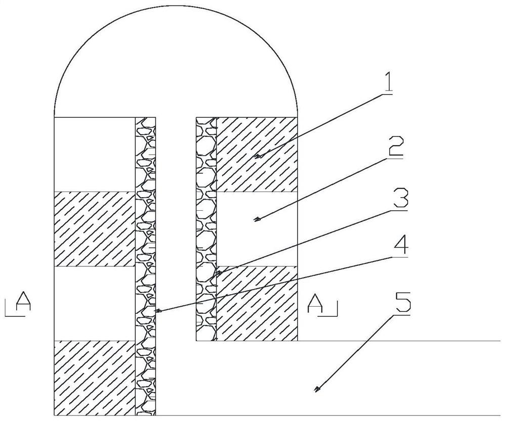 A method for excavating a vertical cavern with a large diameter