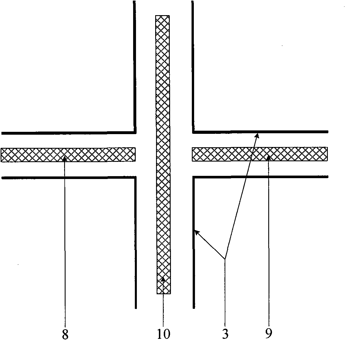 Buckling-restrained brace member consisting of four bound angle steels