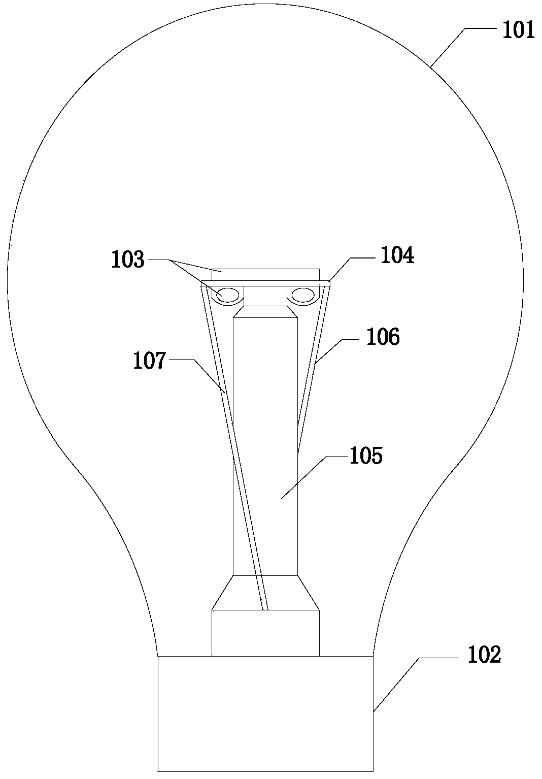 LED bulb and LED luminous body