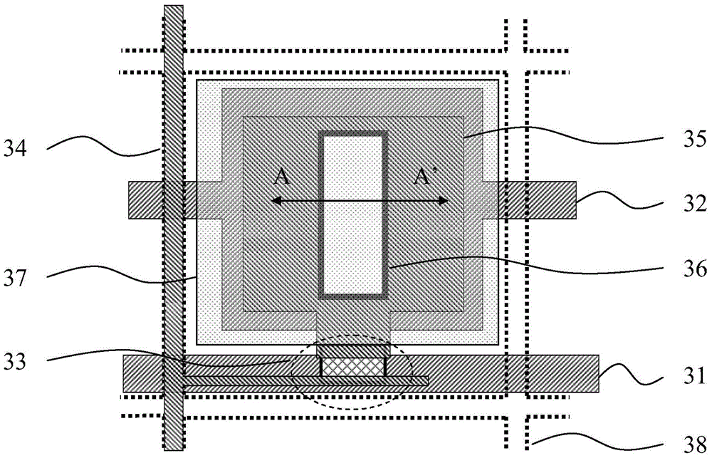 Pixel structure and electrowetting display device comprising same