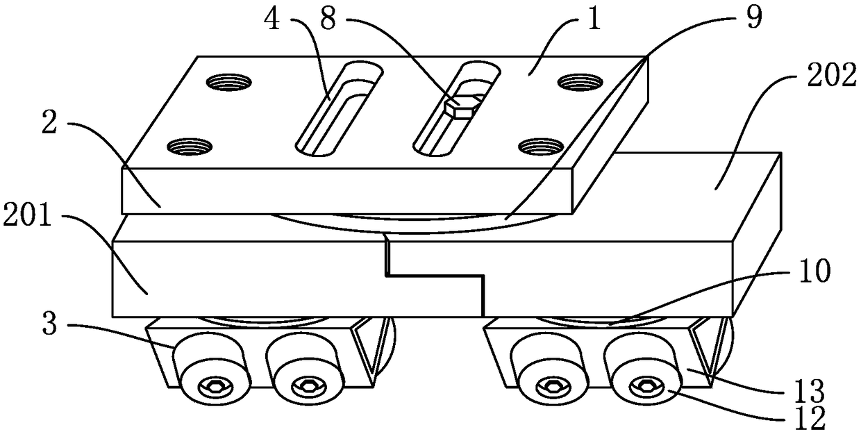 Novel load-bearing wheeled slide plate for camera car