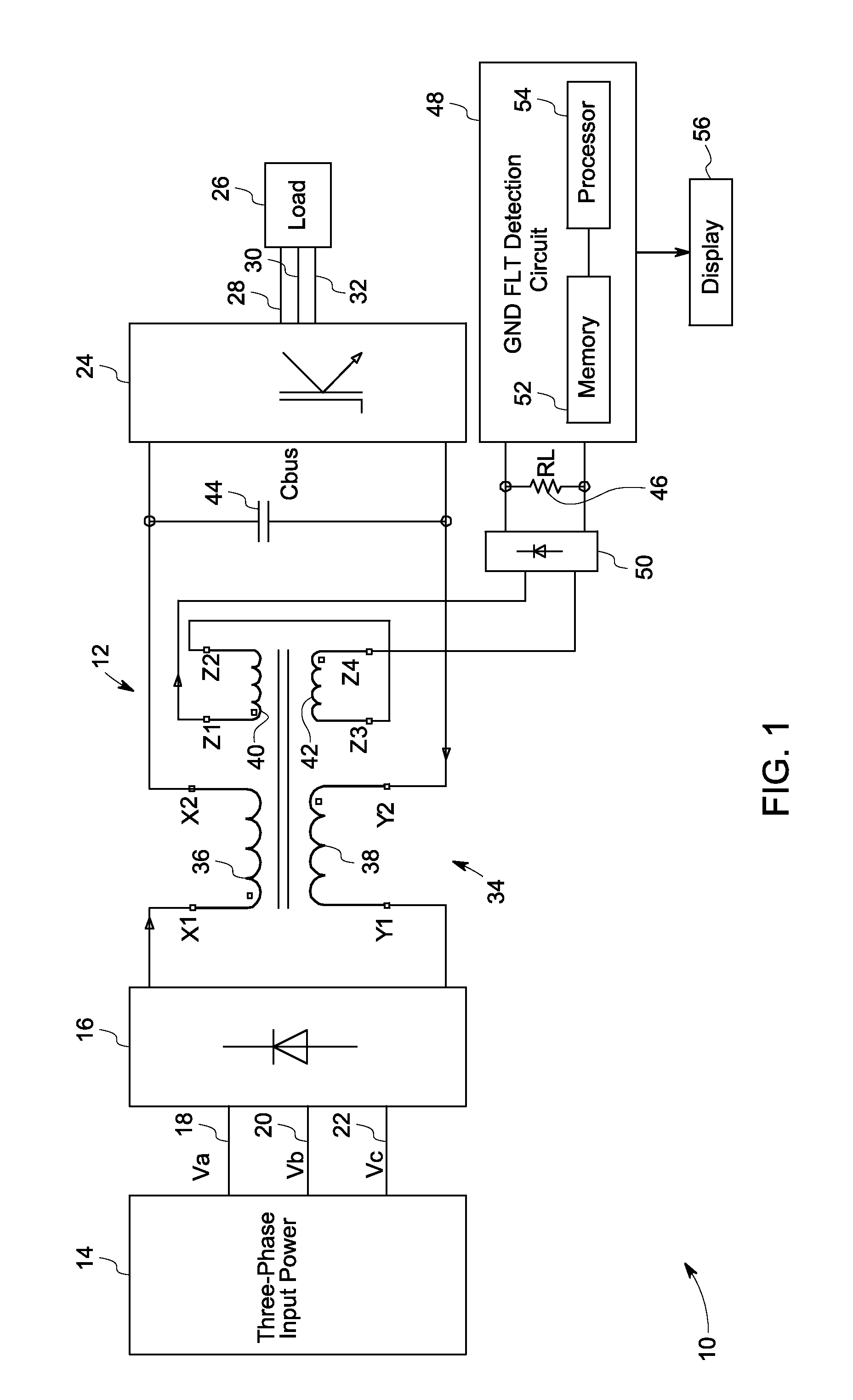 Ground fault detection system and method