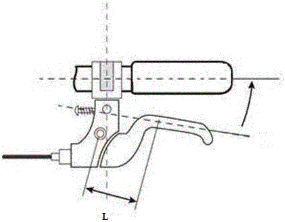 Effort-saving brake handle device