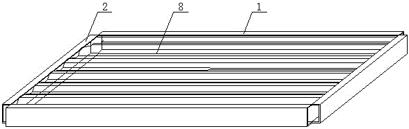 Double-layer all-steel structure floor with embedded channel steel beams