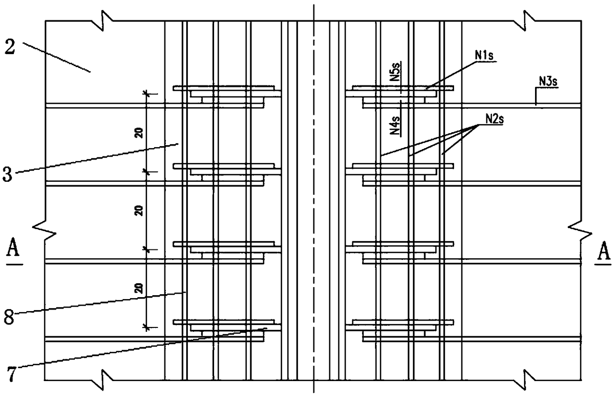 Concrete pavement with expansion joint telescopic device and construction method thereof