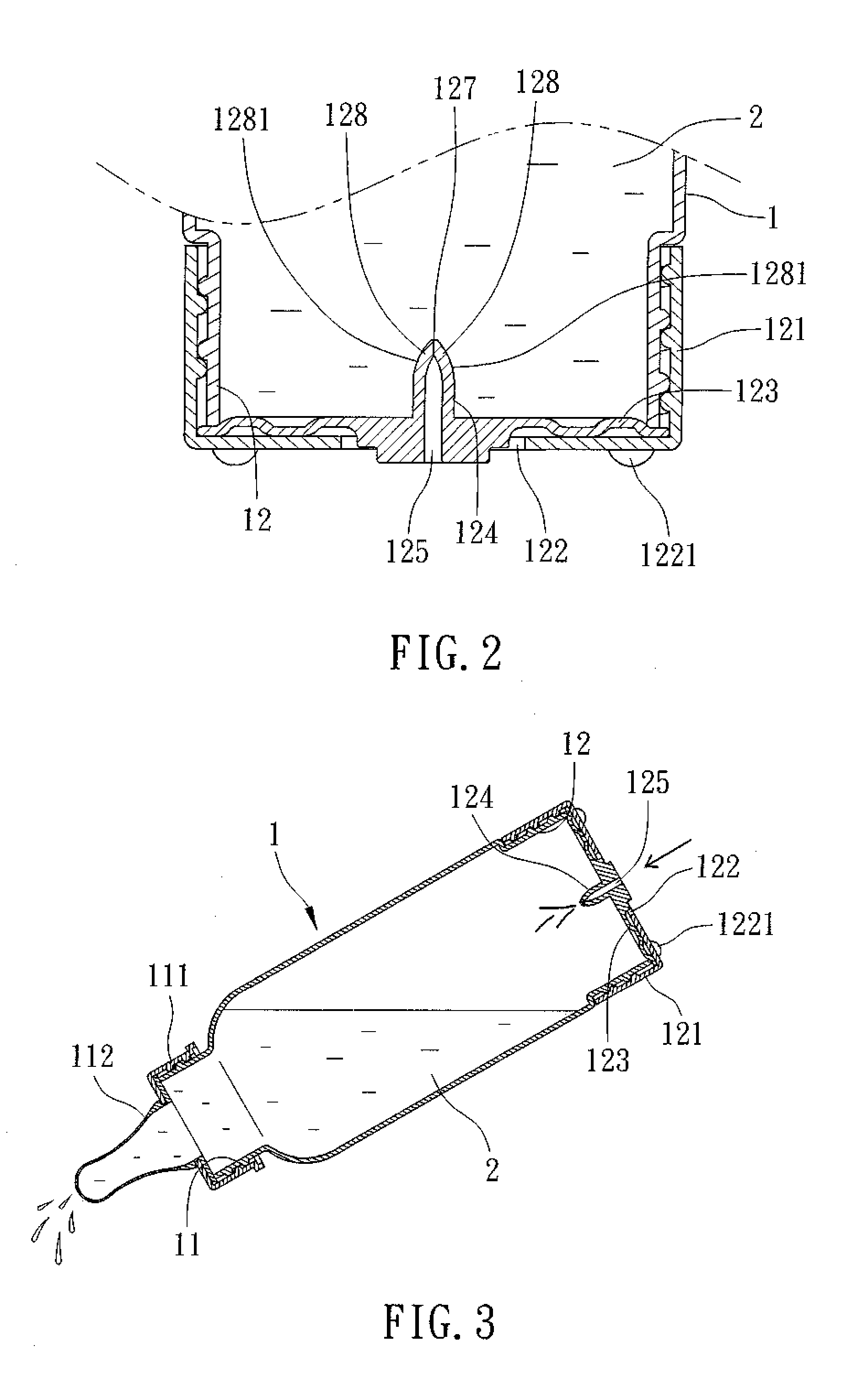 Dual opening nursing bottle