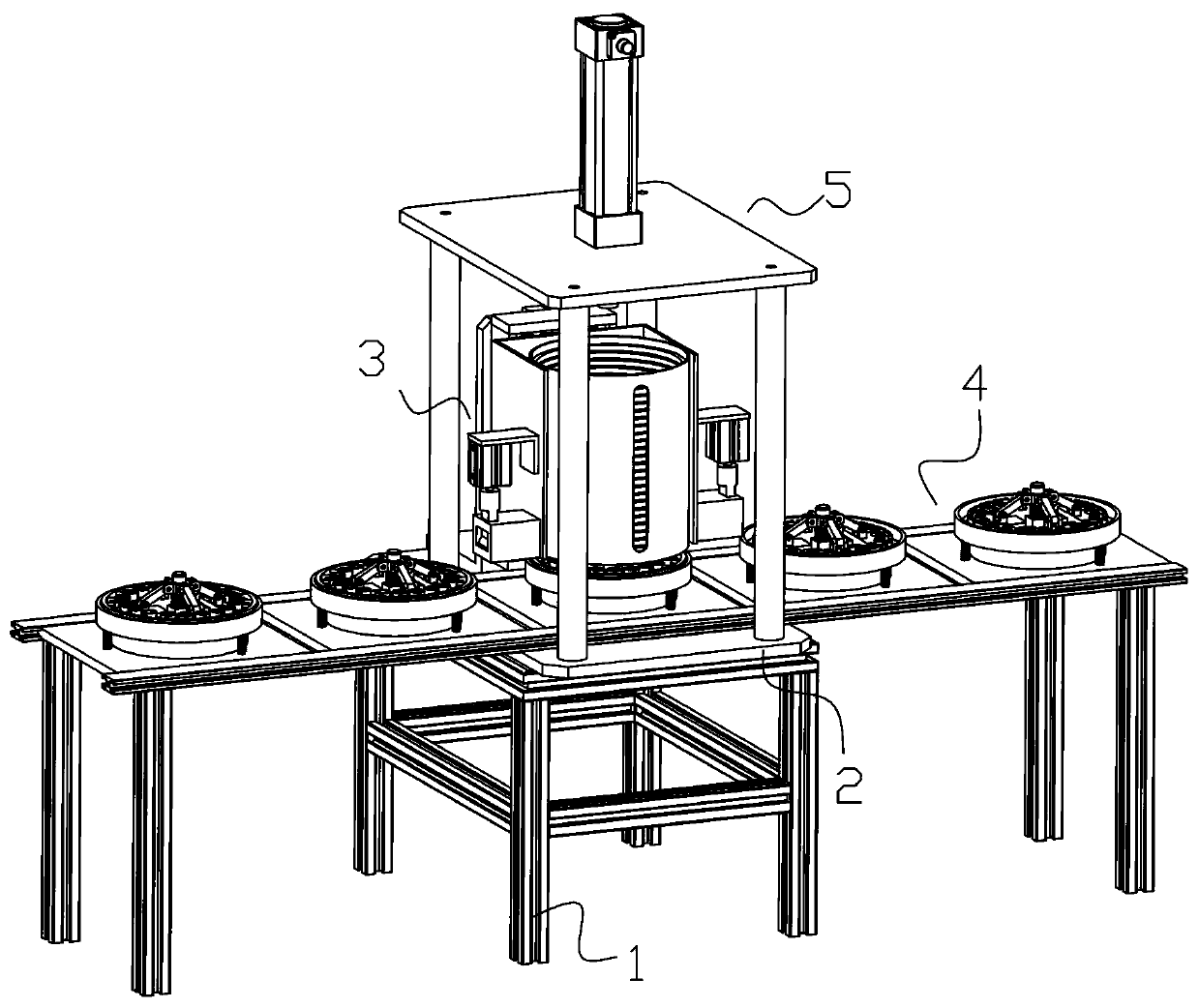 Stacking type wax planting complete machine