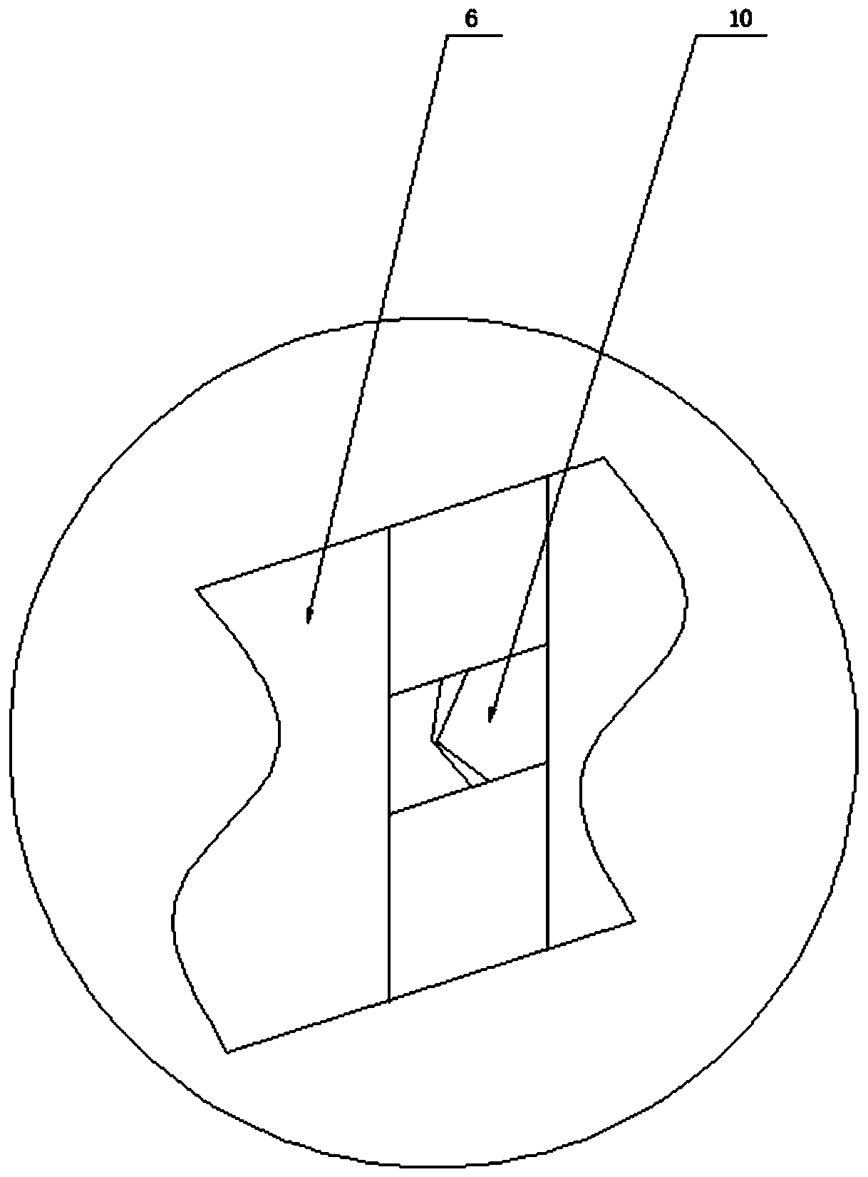 Intraocular double-cavity injector with adjustable injection flow