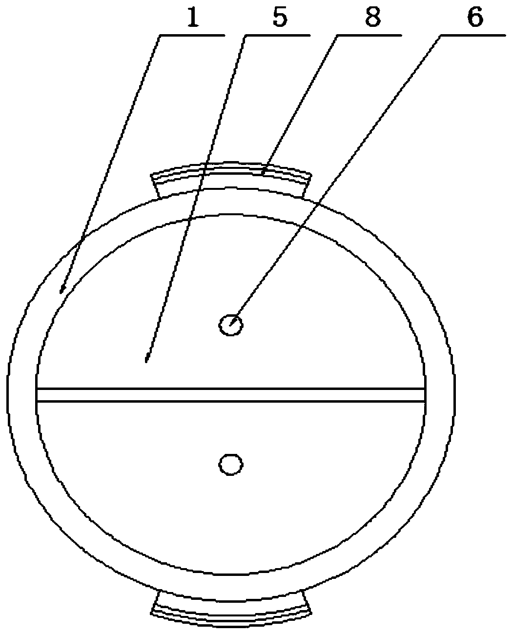 Intraocular double-cavity injector with adjustable injection flow