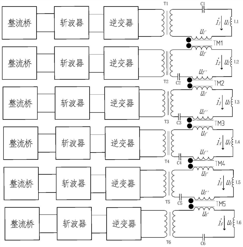 Multi-temperature-zone crystal furnace induction heating power supply