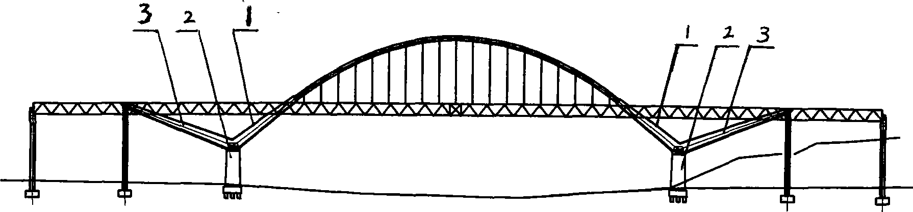 Construction method for Y-shaped frame of large-span steel box basket arch bridge