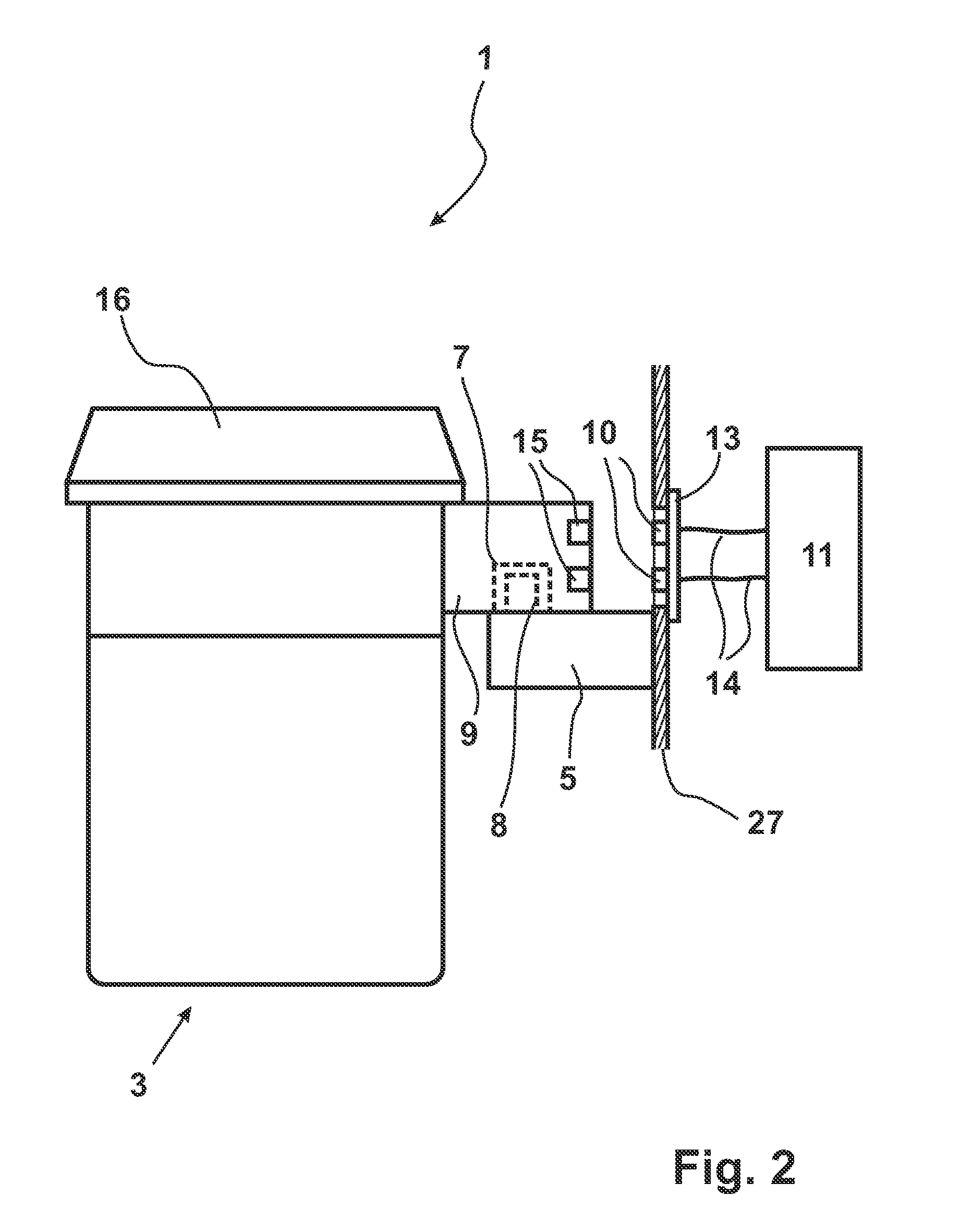 Anesthesia system with detachable anesthetic dispensing device