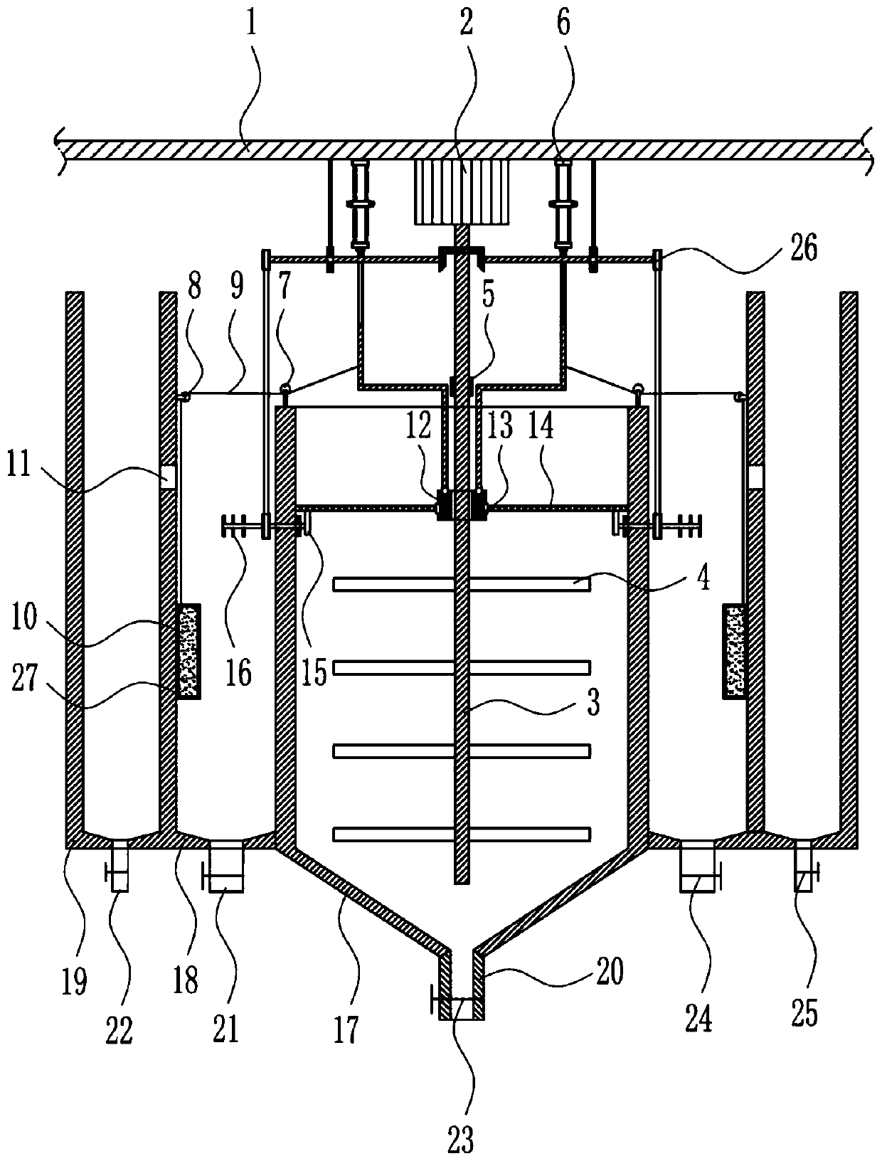Production equipment capable of separating regenerative polyester bottle chips through specific gravity method