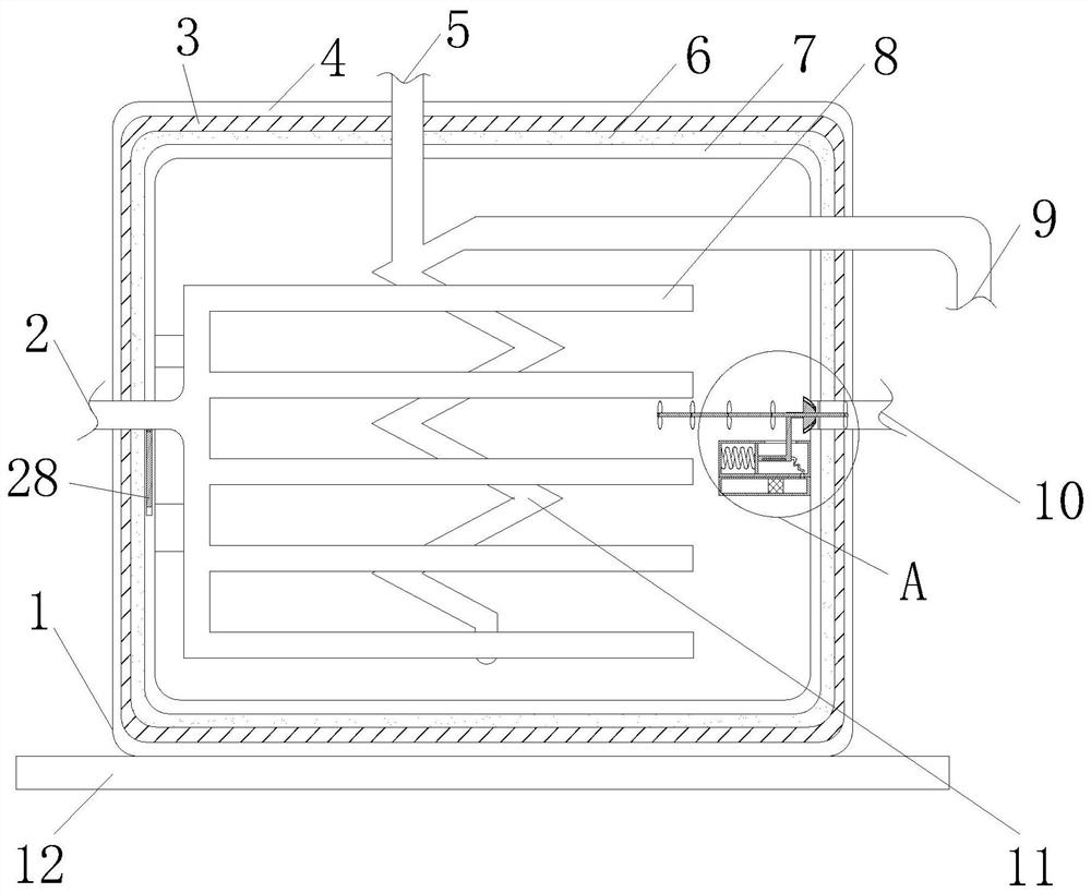 A liquid ammonia evaporator for flue gas denitrification