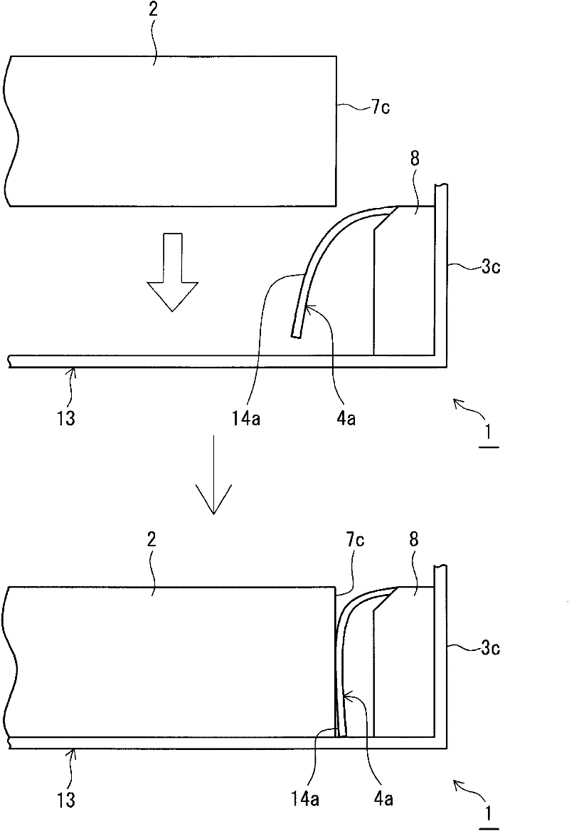 Edge-light-type illuminating device, liquid crystal display device, and television receiver