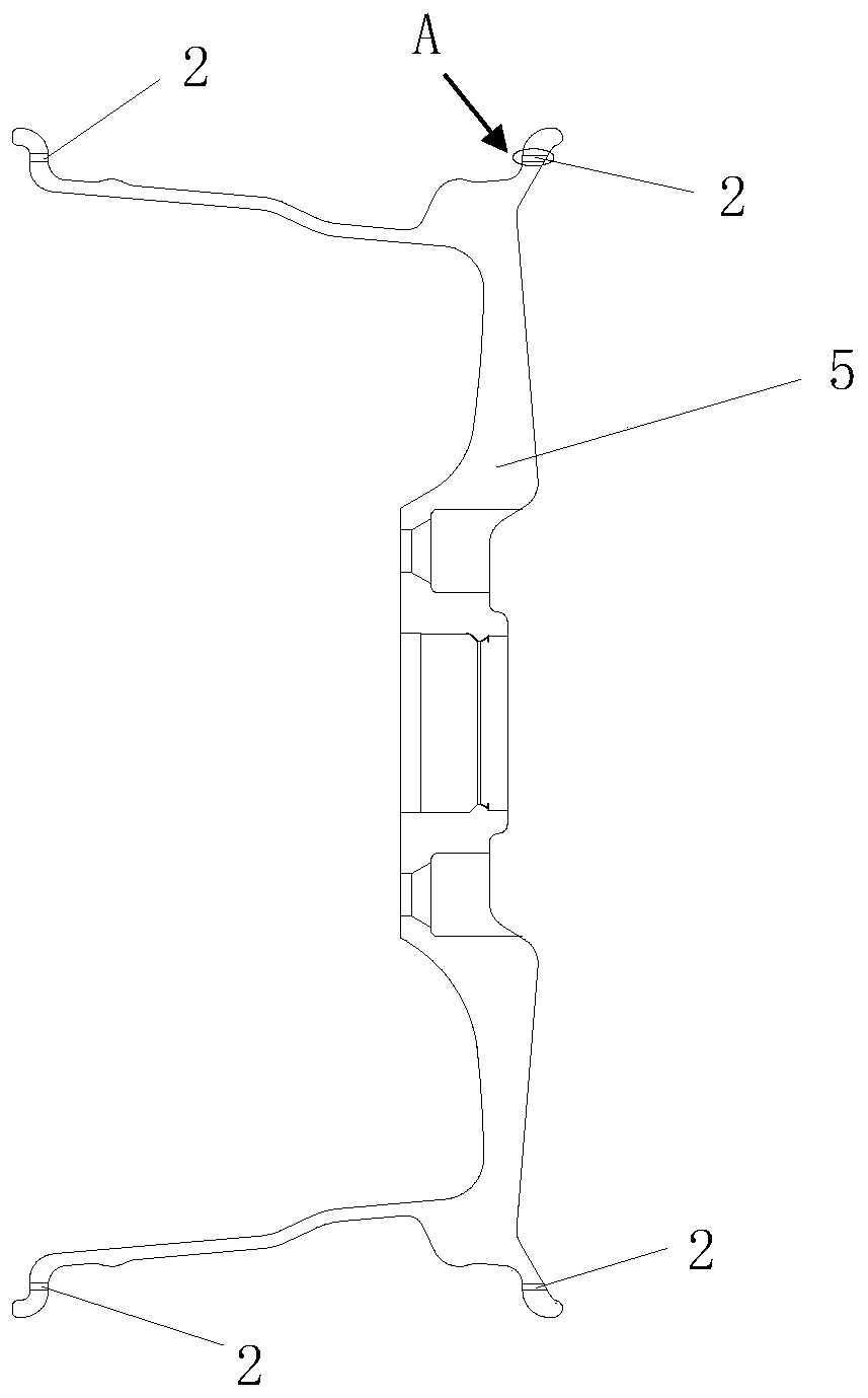 Vehicle tire blowout warning device and method based on electrical resistance dynamic tomography