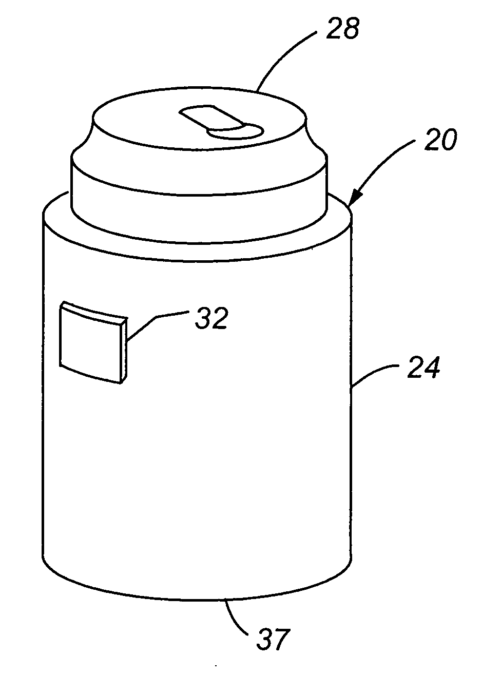 Magnetized beverage container holder