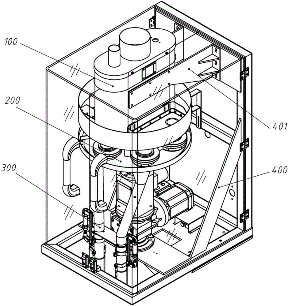 Double-station measuring cup metering device