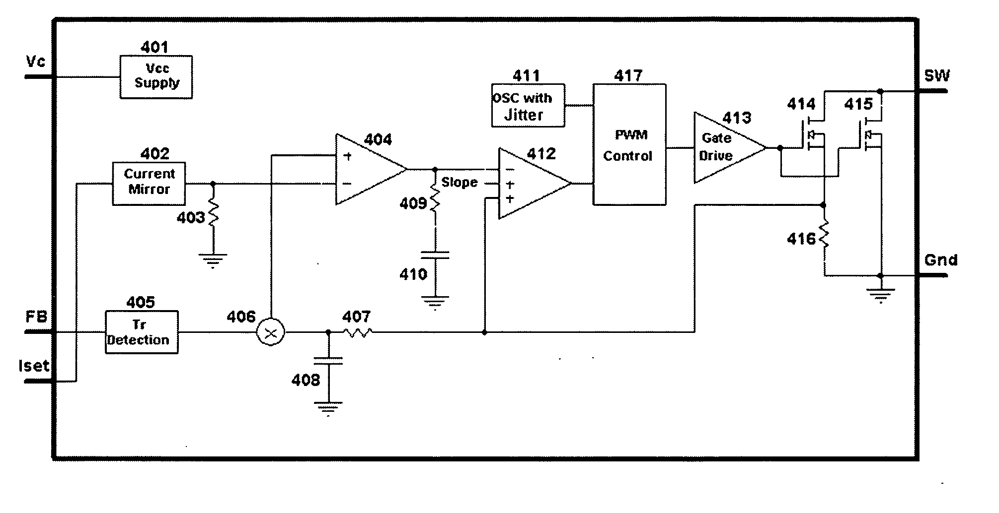 Primary side constant output current controller