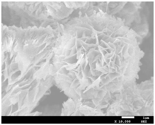 A preparing method and application of a three-dimensional nanoflower metal-organic framework material