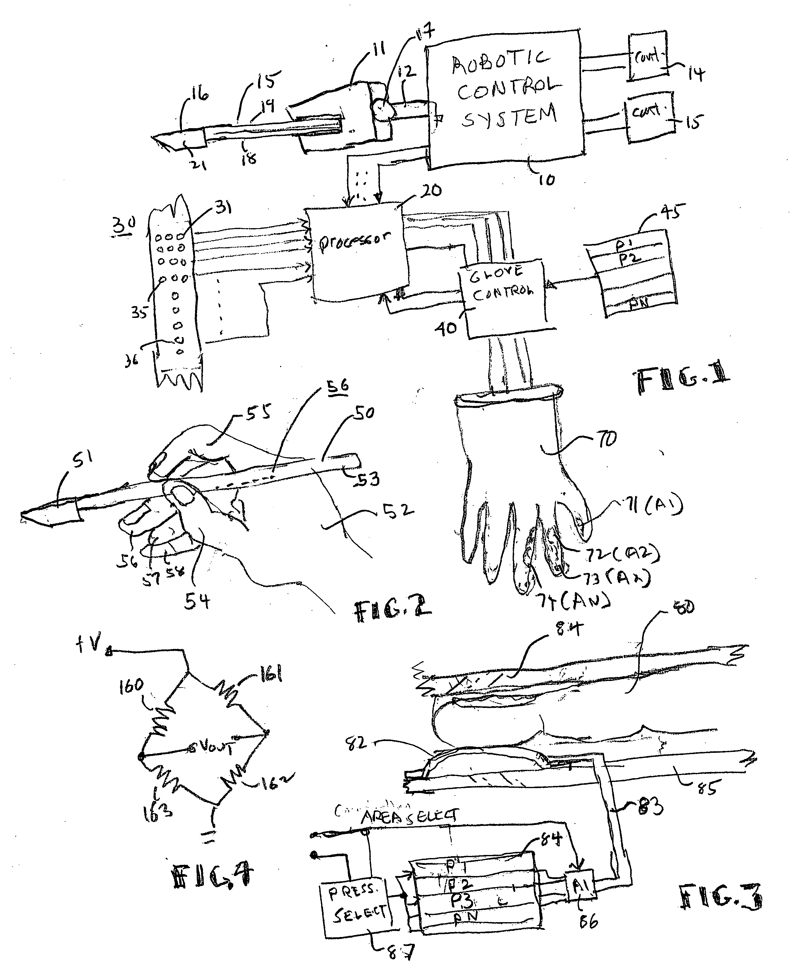 Tactile feel apparatus for use with robotic operations