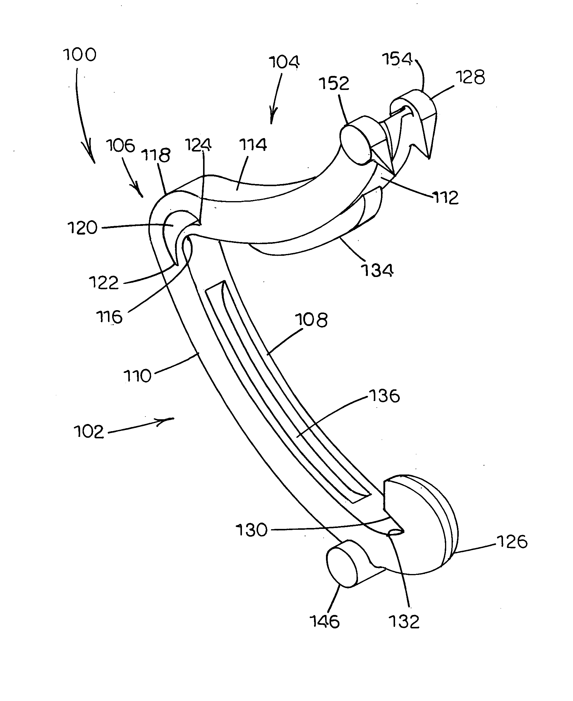 Ligating clip with integral tissue-securing mechanism
