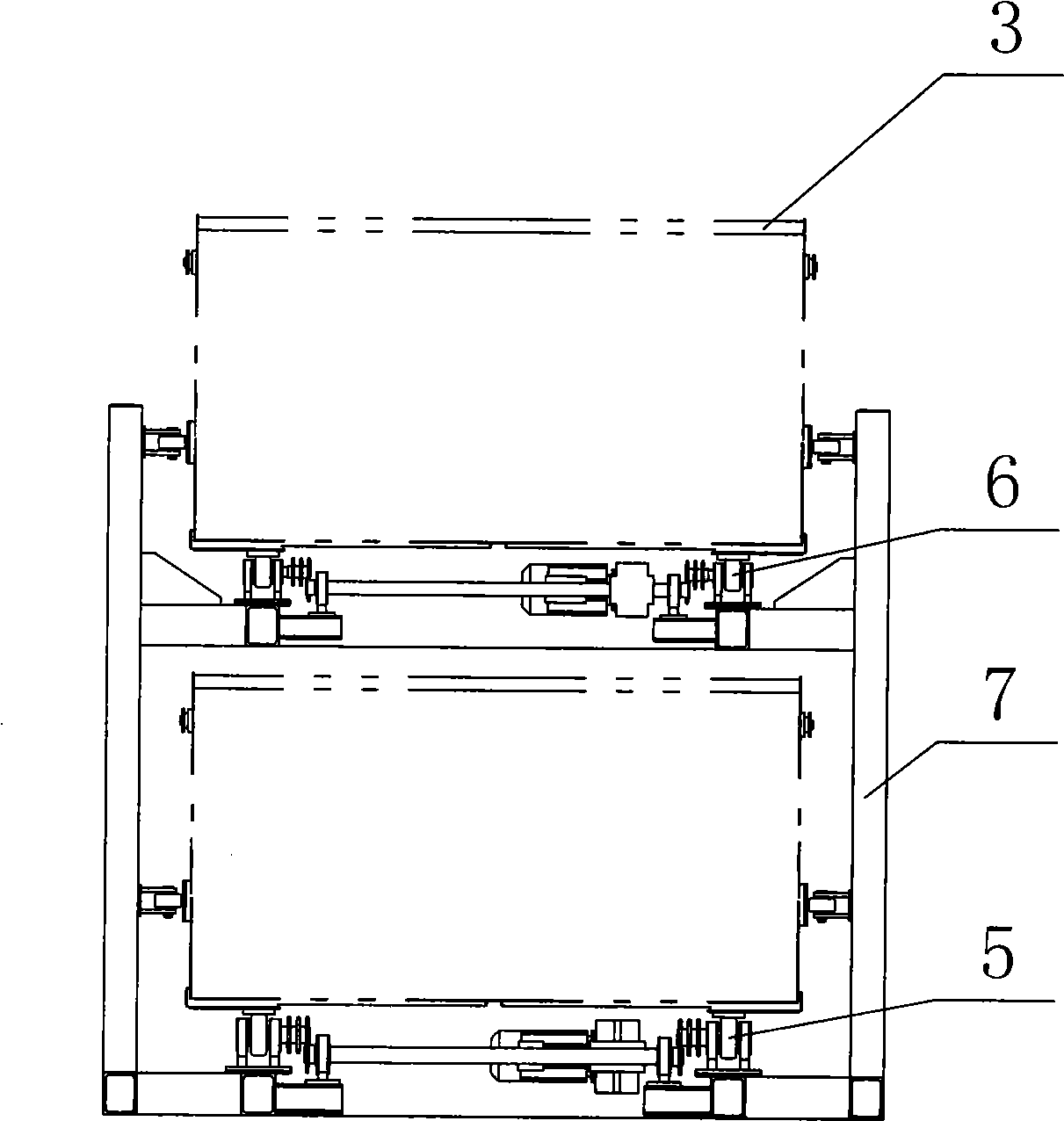 Railway bed laying emergency stone self-discharging train