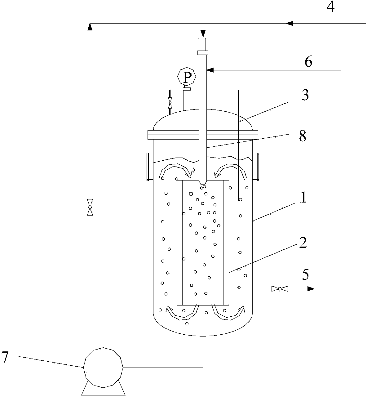 Reactor for performing continuous multiphase catalytic reaction and separation