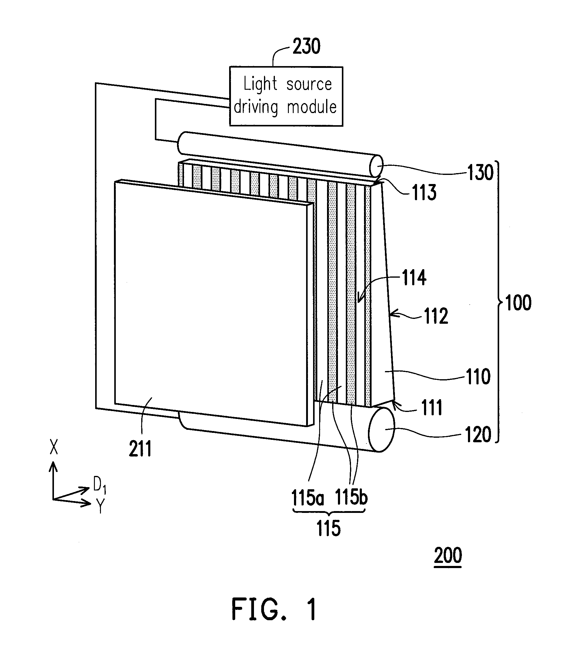 Light source module, display apparatus and method for driving light soruce module
