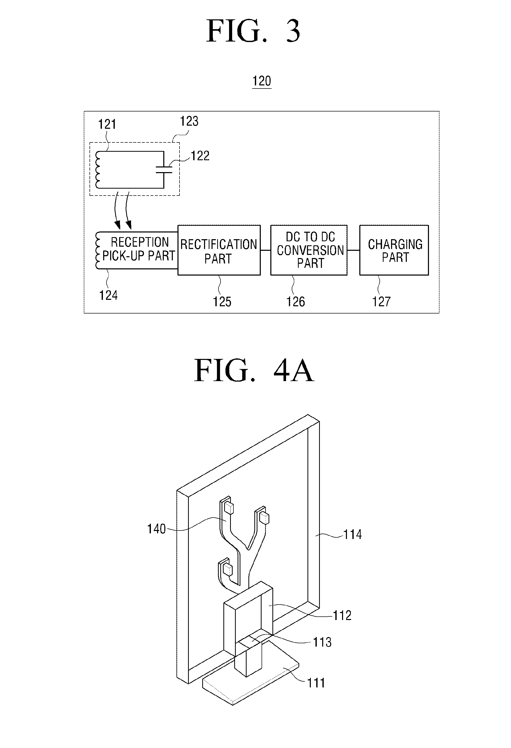 Three-dimensional glasses and system for wireless power transmission