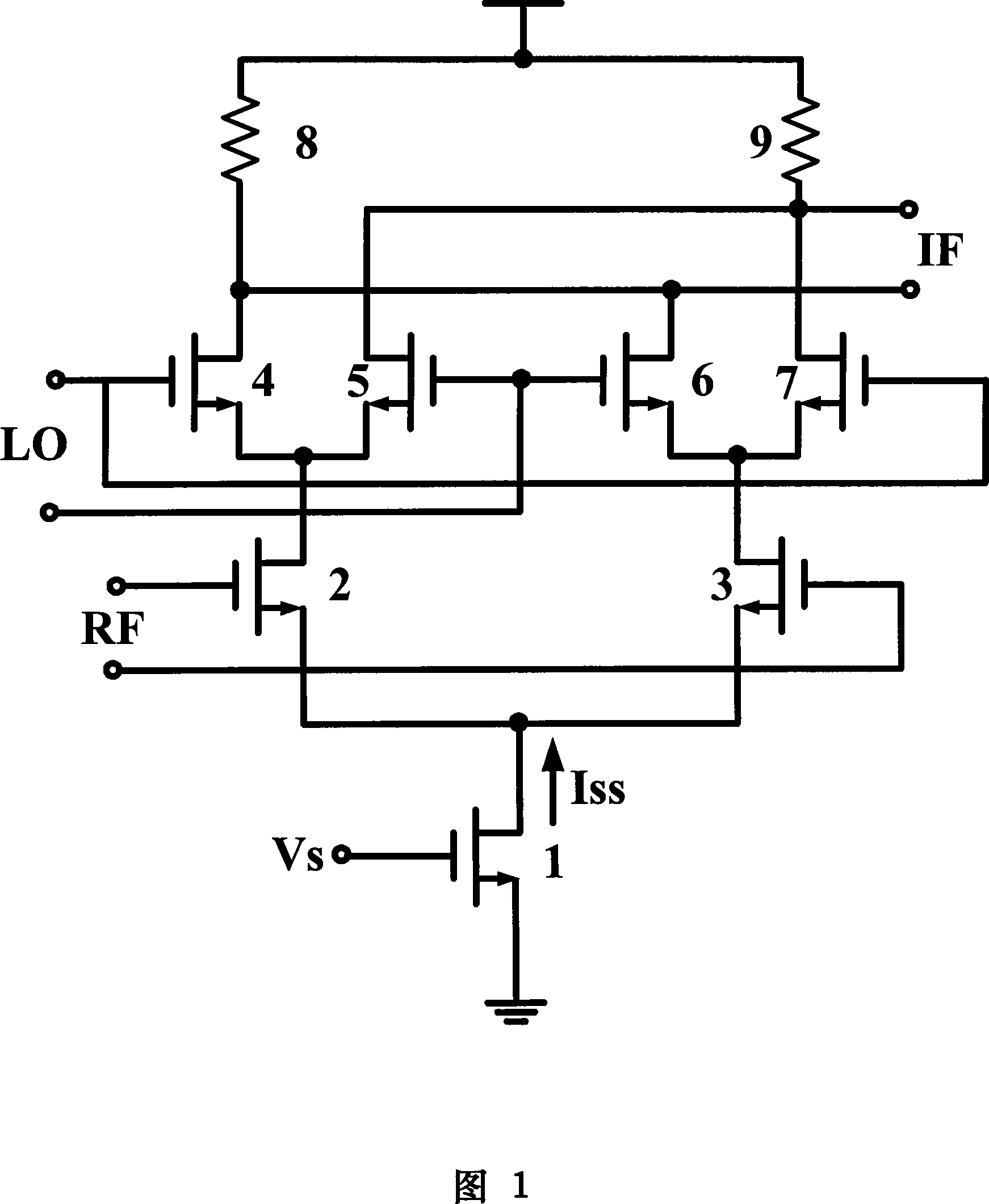 A low-voltage frequency mixer