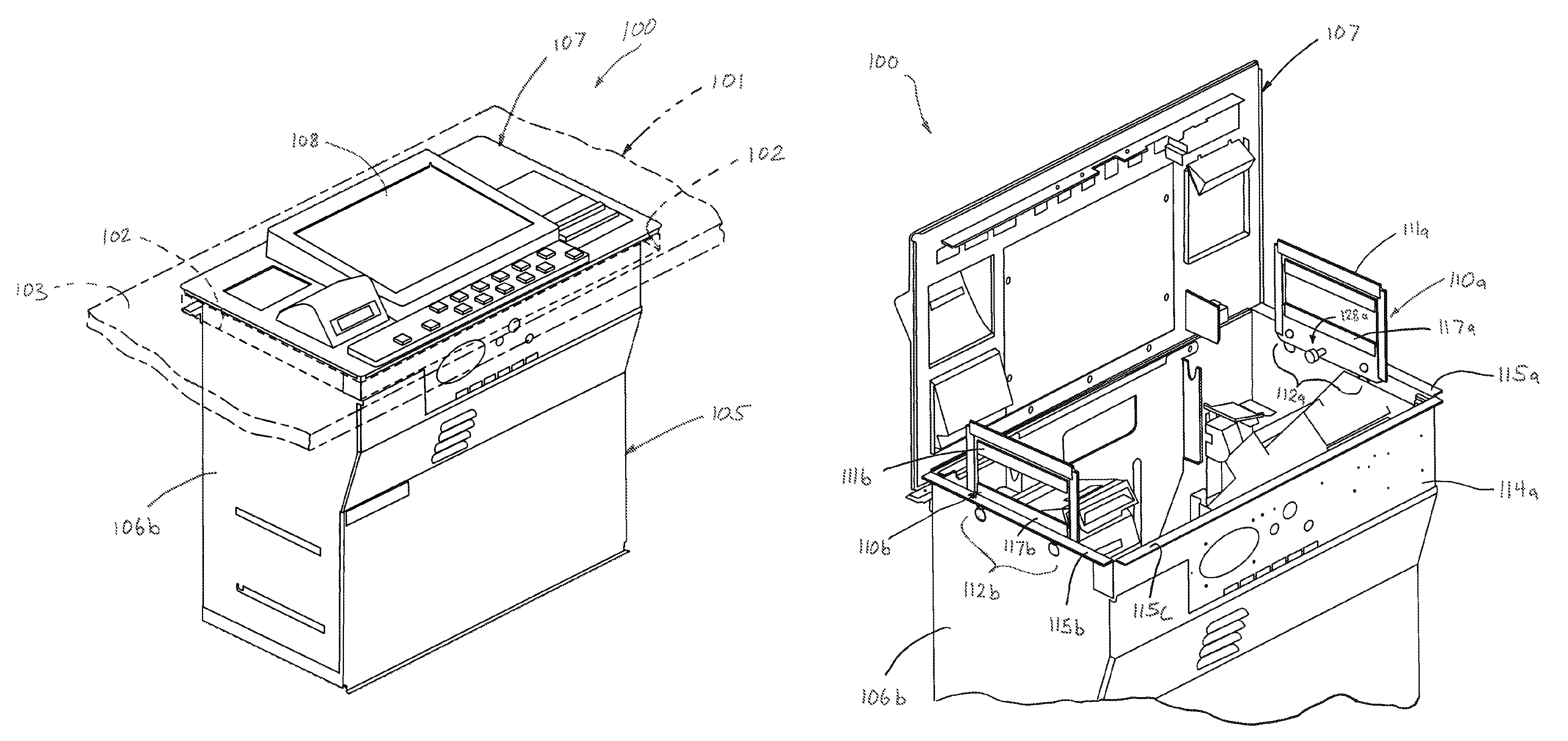 Repositionable handle assemblies for drop-in-bar gaming machines