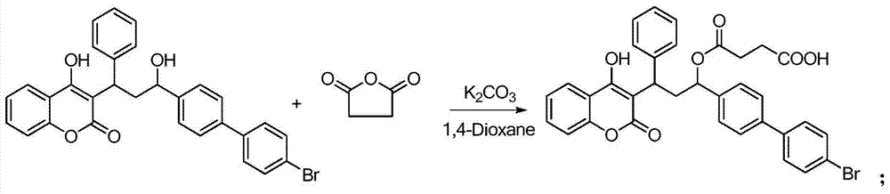 Method for preparing anti-coagulation raticide bromadiolone half antigen and complete antigen