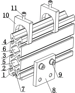 A mining slide rail mechanism facilitating mining