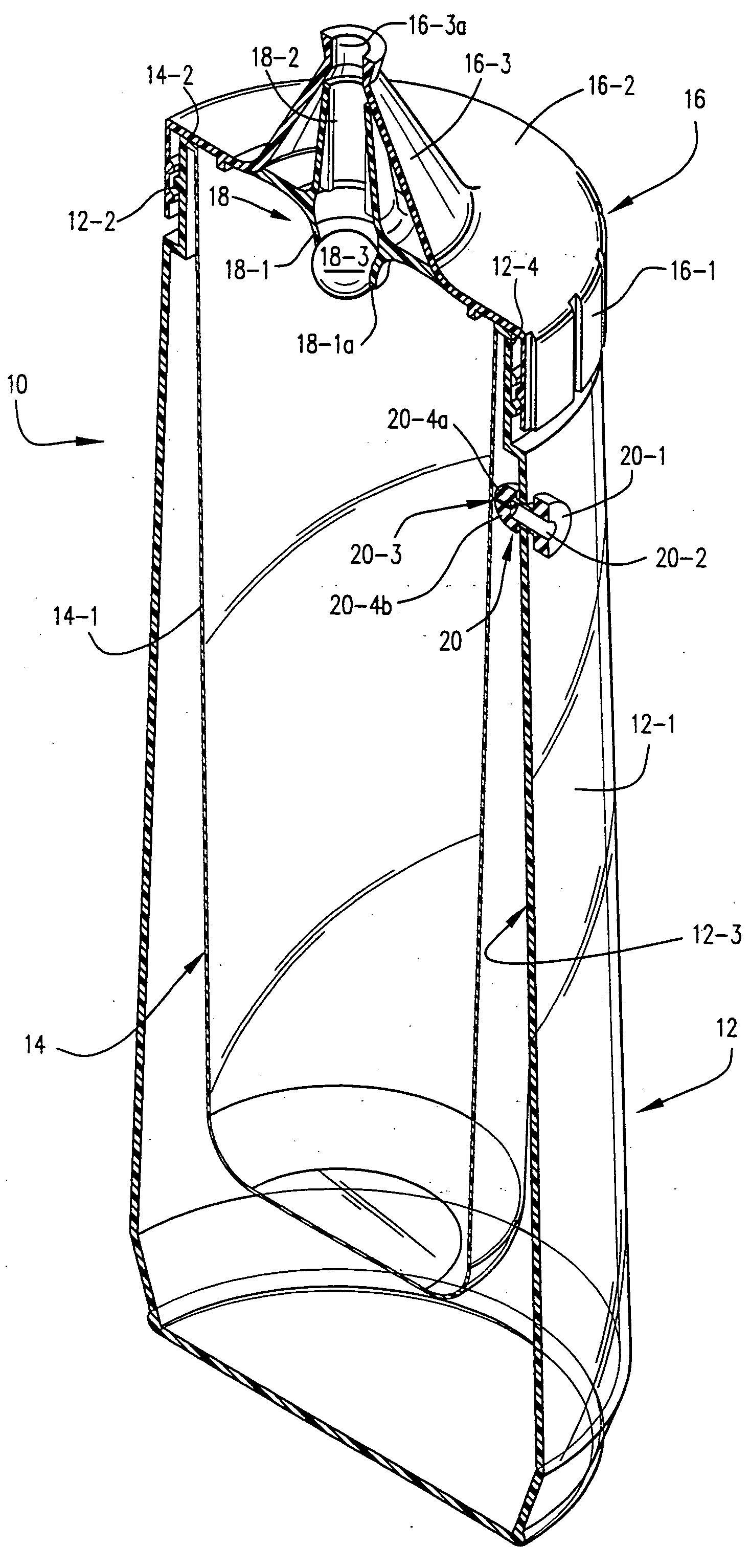 Containers and methods for the on-demand dispensing of flowable materials