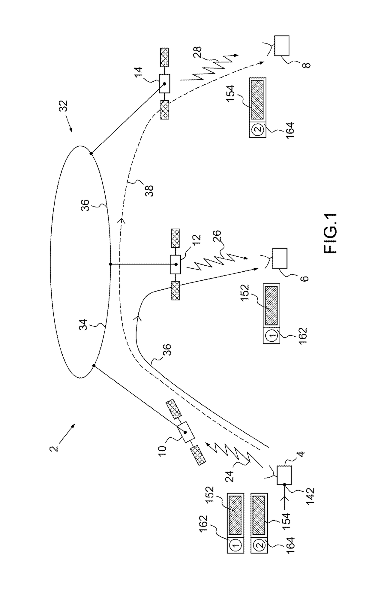 Method for transparent on-board routing of data packets at very high bit rate in a space telecommunication system using a network of at least one regenerative satellite(s)