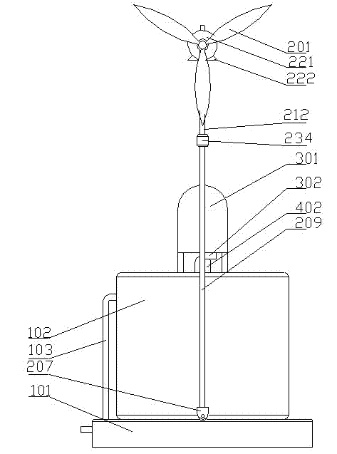 Novel wind-power water heater and control method thereof