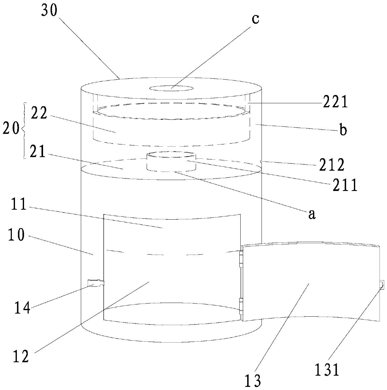 Dust collector and collecting method of golden paper burning barrel