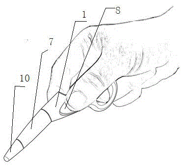 A multi-purpose hand-held touch pen